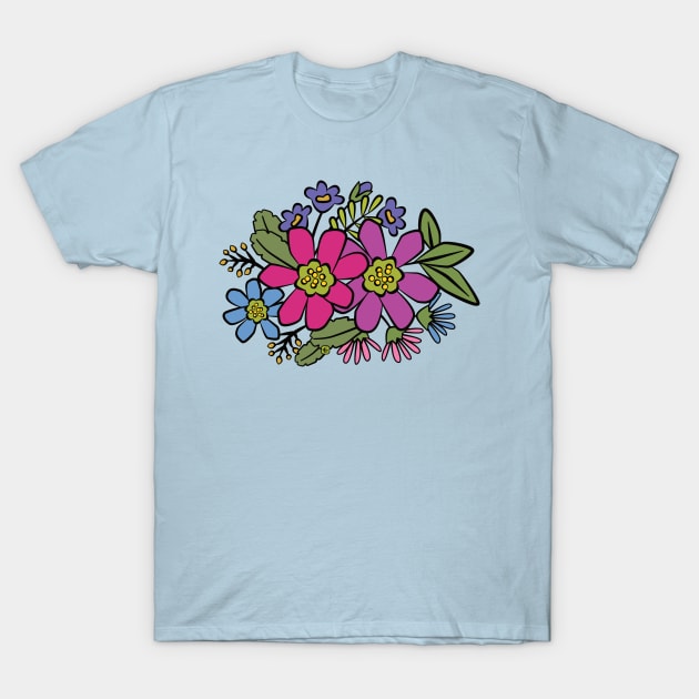 Cottage Flowers T-Shirt by Sue Cervenka